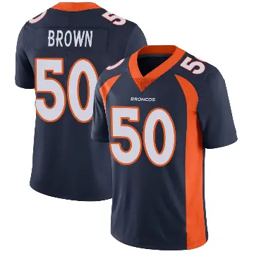 ＃50 Youth JB Brown Navy Limited Denver Broncos Vapor Untouchable Jersey