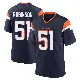 ＃51 Youth Que Robinson Navy Game Denver Broncos Alternate Jersey