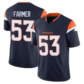 ＃53 Men's Andrew Farmer Navy Limited Denver Broncos Alternate Vapor F.U.S.E. Jersey