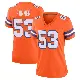 ＃53 Women's Andrew Farmer Orange Game Denver Broncos Alternate Mile High Collection 1977 Throwback Jersey