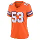 ＃53 Women's Andrew Farmer Orange Game Denver Broncos Alternate Mile High Collection 1977 Throwback Jersey