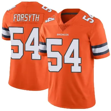 ＃54 Men's Alex Forsyth Orange Limited Denver Broncos Color Rush Vapor Untouchable Jersey