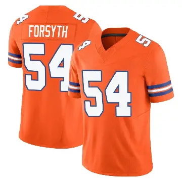 ＃54 Youth Alex Forsyth Orange Limited Denver Broncos Alternate Vapor F.U.S.E. Mile High Collection 1977 Throwback Jersey