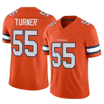 ＃55 Men's Jordan Turner Orange Limited Denver Broncos Vapor F.U.S.E. Jersey