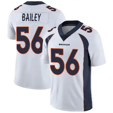 ＃56 Youth Levelle Bailey White Limited Denver Broncos Vapor Untouchable Jersey