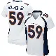 ＃59 Women's Johnny Walker Jr. White Game Denver Broncos Jersey