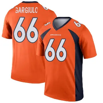 ＃66 Youth Nick Gargiulo Orange Legend Denver Broncos Jersey