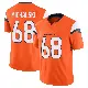 ＃68 Youth Joe Michalski Orange Limited Denver Broncos Vapor F.U.S.E. 2nd Jersey