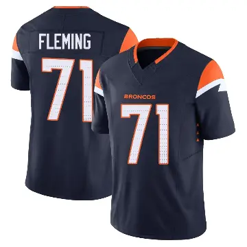 ＃71 Men's Cam Fleming Navy Limited Denver Broncos Alternate Vapor F.U.S.E. Jersey