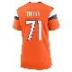 ＃71 Women's Xavier Truss Orange Game Denver Broncos Jersey