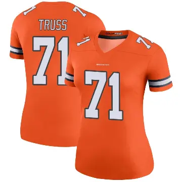 ＃71 Women's Xavier Truss Orange Legend Denver Broncos Color Rush Jersey