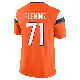 ＃71 Youth Cam Fleming Orange Limited Denver Broncos Vapor F.U.S.E. 2nd Jersey