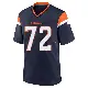 ＃72 Men's Garett Bolles Navy Game Denver Broncos Alternate Jersey