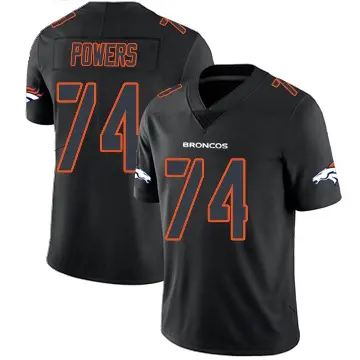 ＃74 Men's Ben Powers Black Impact Limited Denver Broncos Jersey