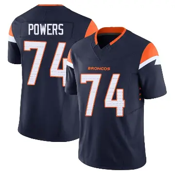＃74 Youth Ben Powers Navy Limited Denver Broncos Alternate Vapor F.U.S.E. Jersey