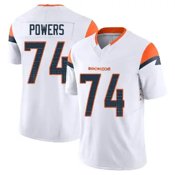 ＃74 Youth Ben Powers White Limited Denver Broncos Vapor F.U.S.E. Jersey
