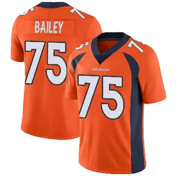 ＃75 Men's Quinn Bailey Orange Limited Denver Broncos Team Color Vapor Untouchable Jersey