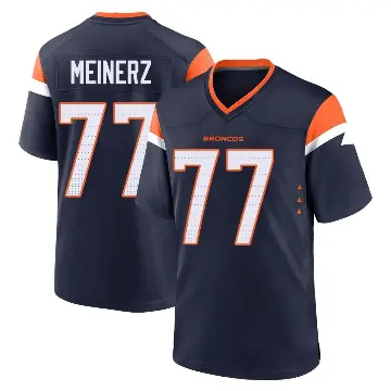 ＃77 Men's Quinn Meinerz Navy Game Denver Broncos Alternate Jersey