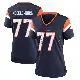 ＃77 Women's Karl Mecklenburg Navy Game Denver Broncos Alternate Jersey