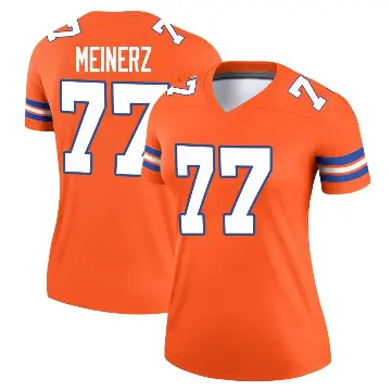 ＃77 Women's Quinn Meinerz Orange Legend Denver Broncos Alternate Mile High Collection 1977 Throwback Jersey