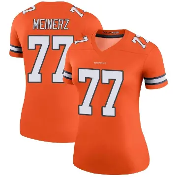 ＃77 Women's Quinn Meinerz Orange Legend Denver Broncos Color Rush Jersey