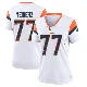 ＃77 Women's Quinn Meinerz White Game Denver Broncos 2nd Jersey