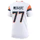 ＃77 Women's Quinn Meinerz White Game Denver Broncos 2nd Jersey
