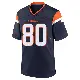 ＃80 Youth Joaquin Davis Navy Game Denver Broncos Alternate Jersey