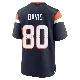 ＃80 Youth Joaquin Davis Navy Game Denver Broncos Alternate Jersey