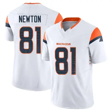 ＃81 Men's Jerjuan Newton White Limited Denver Broncos Vapor F.U.S.E. Jersey
