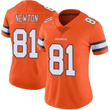 ＃81 Women's Jerjuan Newton Orange Limited Denver Broncos Color Rush Vapor Untouchable Jersey