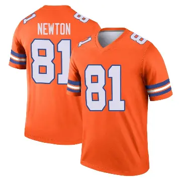 ＃81 Youth Jerjuan Newton Orange Legend Denver Broncos Alternate Mile High Collection 1977 Throwback Jersey