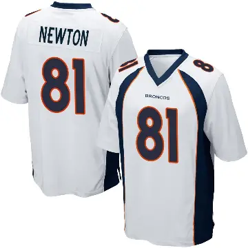 ＃81 Youth Jerjuan Newton White Game Denver Broncos Jersey