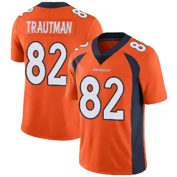 ＃82 Men's Adam Trautman Orange Limited Denver Broncos Team Color Vapor Untouchable Jersey