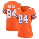 ＃84 Women's Caleb Lohner Orange Game Denver Broncos Alternate Mile High Collection 1977 Throwback Jersey