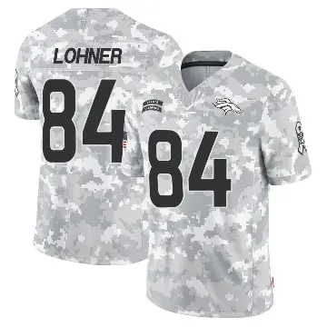 ＃84 Youth Caleb Lohner Arctic Camo Limited Denver Broncos 2024 Salute to Service Jersey