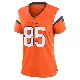 ＃85 Women's Lucas Krull Orange Game Denver Broncos Jersey