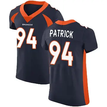 ＃94 Men's Aaron Patrick Navy Elite Denver Broncos Alternate Vapor Untouchable Jersey