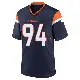 ＃94 Men's Aaron Patrick Navy Game Denver Broncos Alternate Jersey