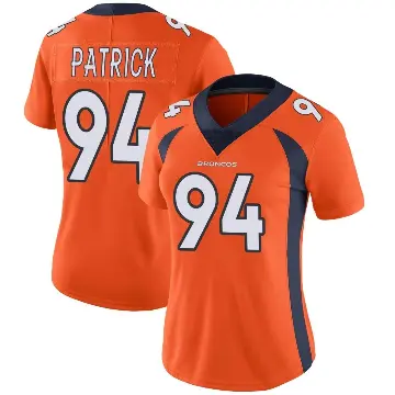 ＃94 Women's Aaron Patrick Orange Limited Denver Broncos Team Color Vapor Untouchable Jersey