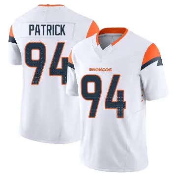 ＃94 Youth Aaron Patrick White Limited Denver Broncos Vapor F.U.S.E. Jersey